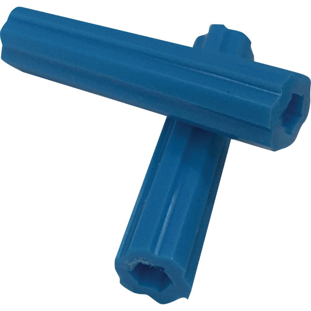 Tarugos de plastico azules