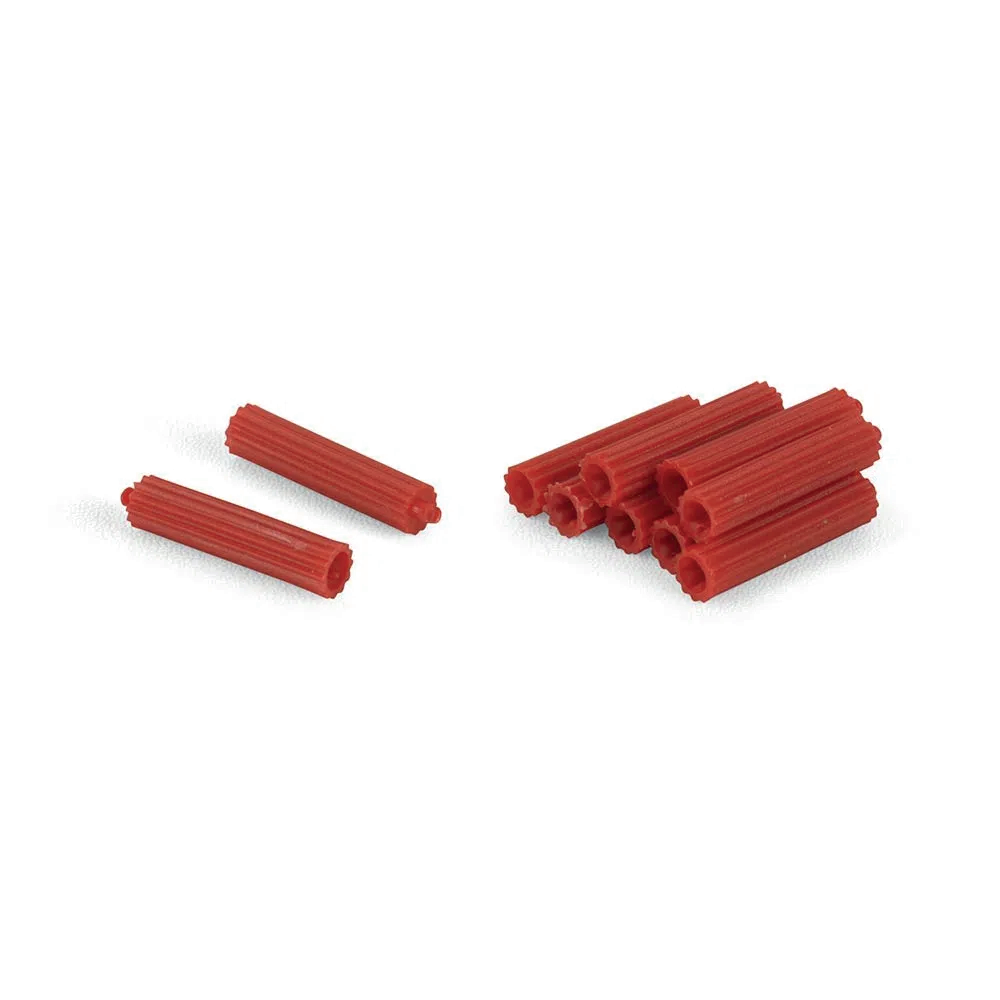 Tarugos de plastico rojos