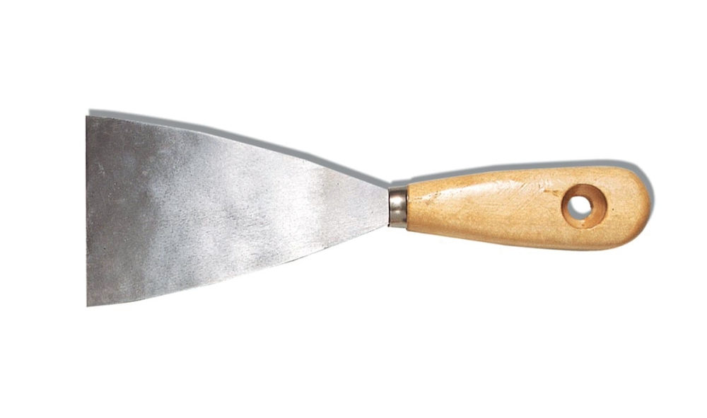 ESPATULA DE METAL MANGO DE MADERA