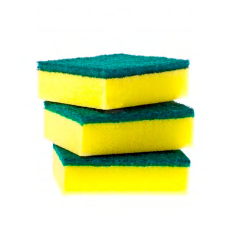 BRILLO VERDE CON ESPONJA